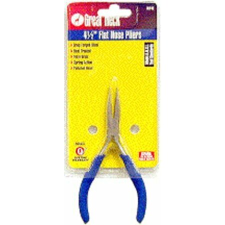 GREAT NECK Pliers G/N 4-1/2 in. Flat Nose HLF4C